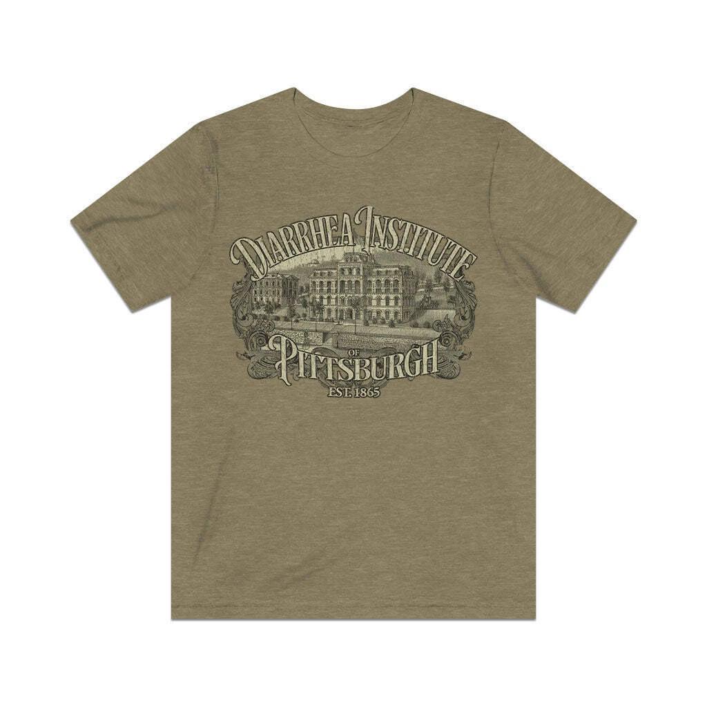 The Diarrhea Institute of Pittsburgh 1865 Vintage Men s T shirt 3XL