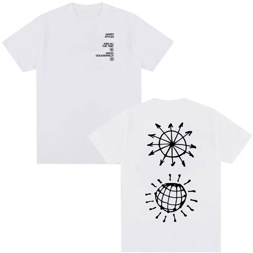 Harry Style Kiss All Time Disco Occasional Tour 2026Summer Mens Womens Luxury Fashion Oversized Cotton Tshirt Street Wear Y2K