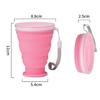 300ml Foldable Silicone Mug, Portable Outdoor Camping Travel Cup, Lightweight Coffee Tea Water Bottle for Sports