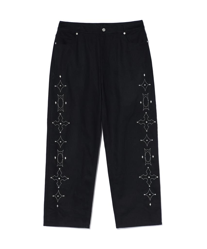 CRITIC Wormhole Stud Pants Black