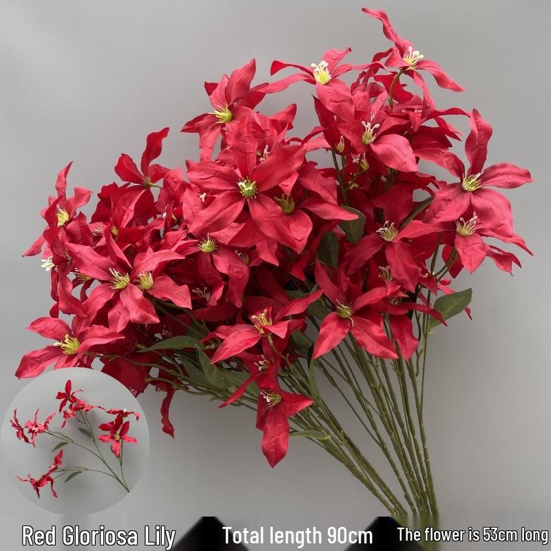 Shunran Dark Red Wine Artificial Wedding Flowers for Chinese Engagement Décor & Aisle Hanging Displays