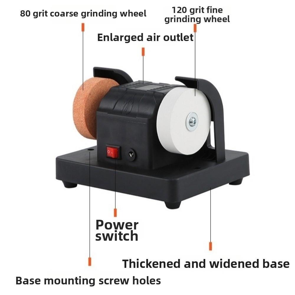 Dual Wheel Mini Bench Grinder Automatic Electric Polishing Machine Electric Sharpener Woodwork