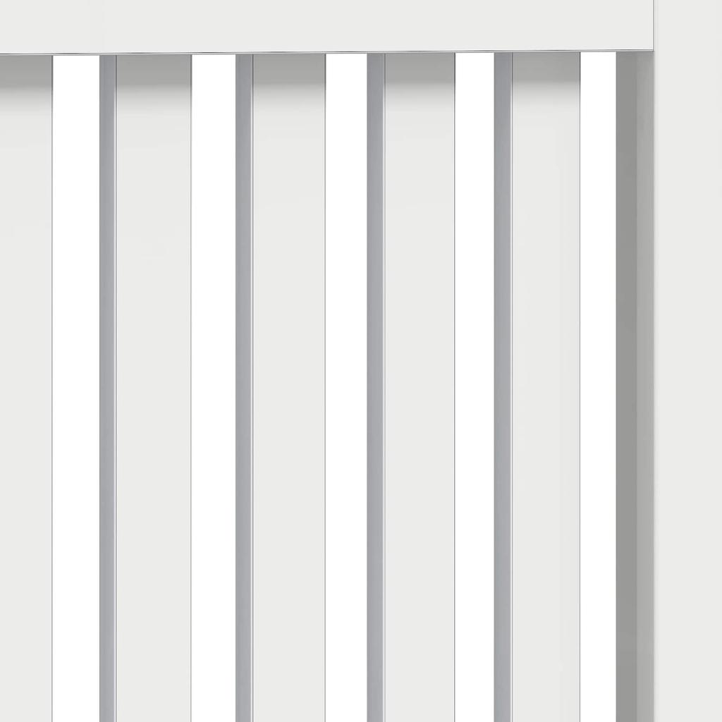 Radiator Cover Glossy White 78 x 19 x 81.5 cm