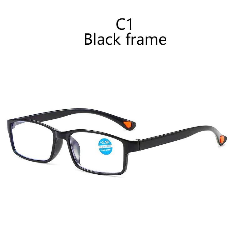 TR90 Ultra-Light Reading Glasses Woman Men Clear HD Lens Presbyopia Eyeglasses Diopter +1.0 1.5 2.0 2.5 3.0 3.5 4.0