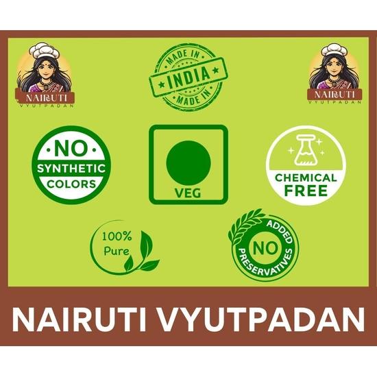 Nairuti Vyutpadan Torkad Vitlökschutney 50 g | Autentisk Maharashtrisk Vada Pav Chutney | Stark och Smakrik | Omedelbar Torkad Chutney | Inga Konserveringsmedel