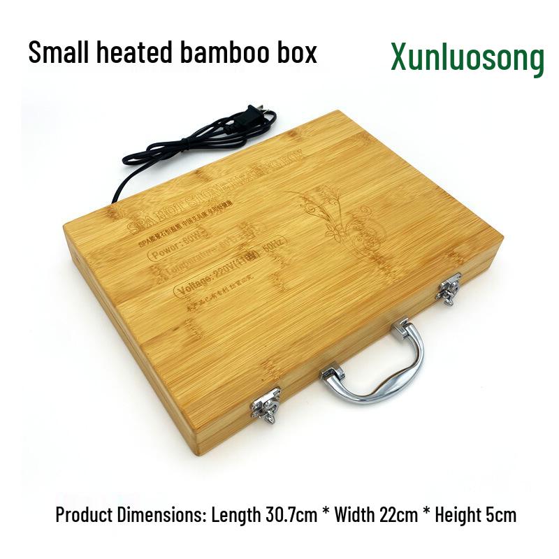 20-Piece Volcanic Massage Stone Set with Essential Oil Warmer & Aluminum Heater