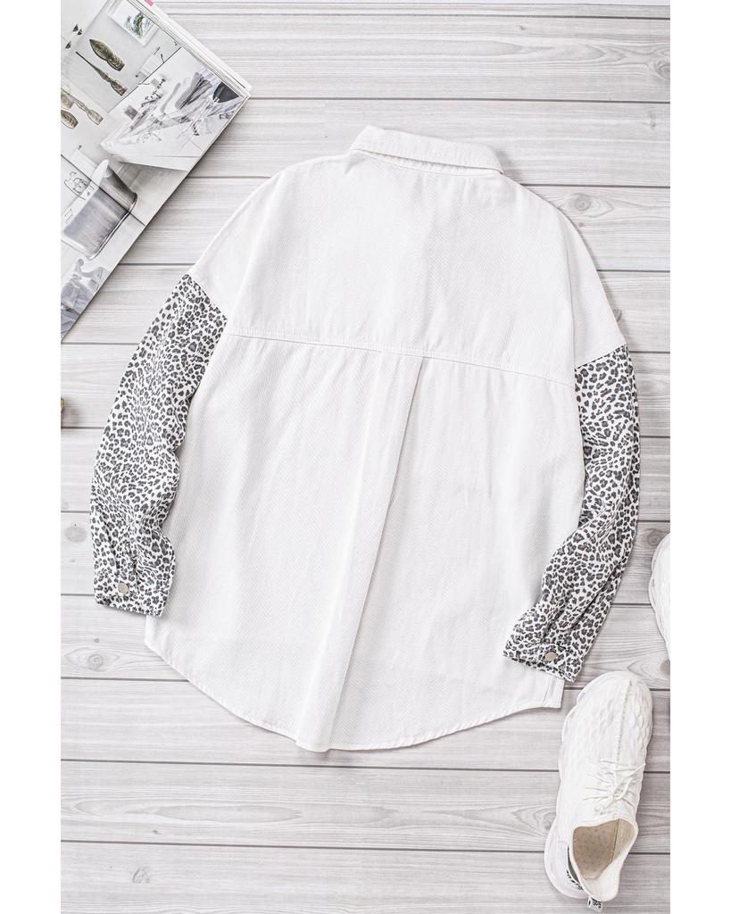 Azura Exchange Leopard Denim Jacket