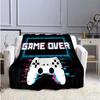 Game Controller Flannel Blanket for Couch Sofa Chair Room Decor Soft Warm Blanket Blankets for Beds Grinch Blanket