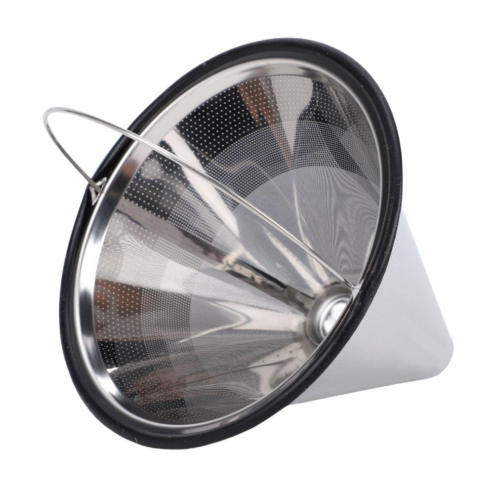 Stainless Steel Coffee Maker Filter Reusable Coffee Filter Basket Home Coffee Brewing
