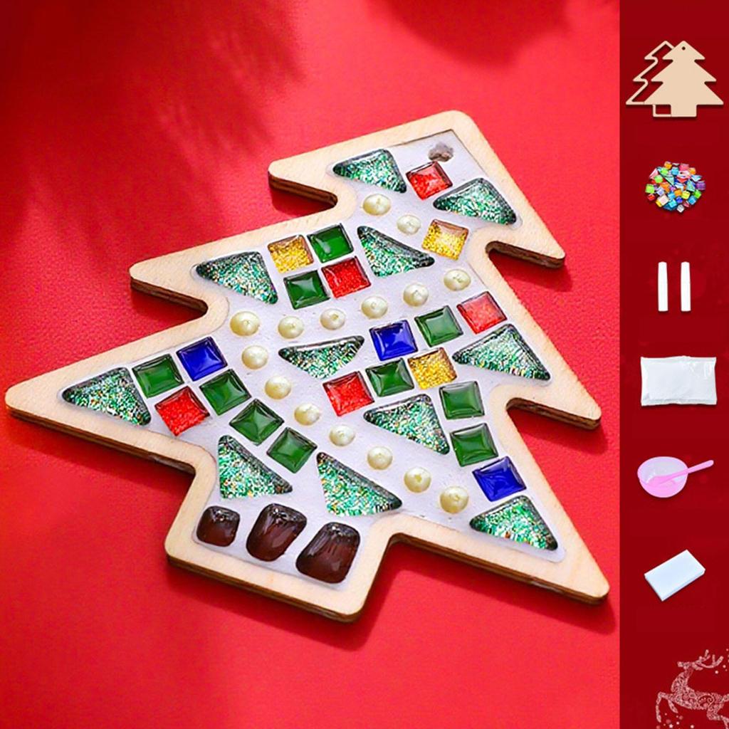 Mosaic Coaster Craft Decor Christmas Gift Make Your Own Mixed Color