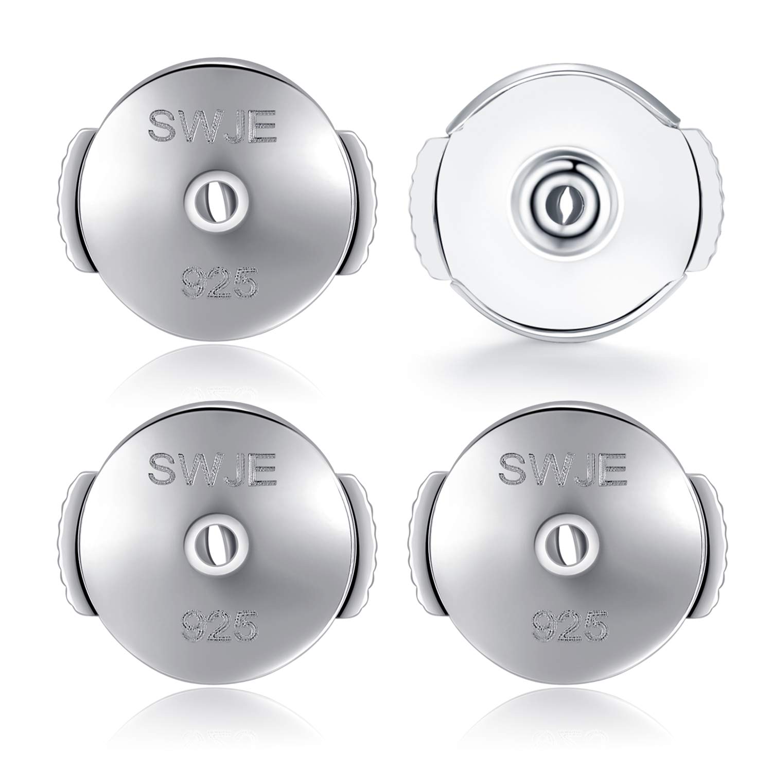 

Sterling Silver Backings that fall 925 hard to fall popular earring for both 2 pairs metal allergy earring for design SW.JEWEL won t off, silver, off,