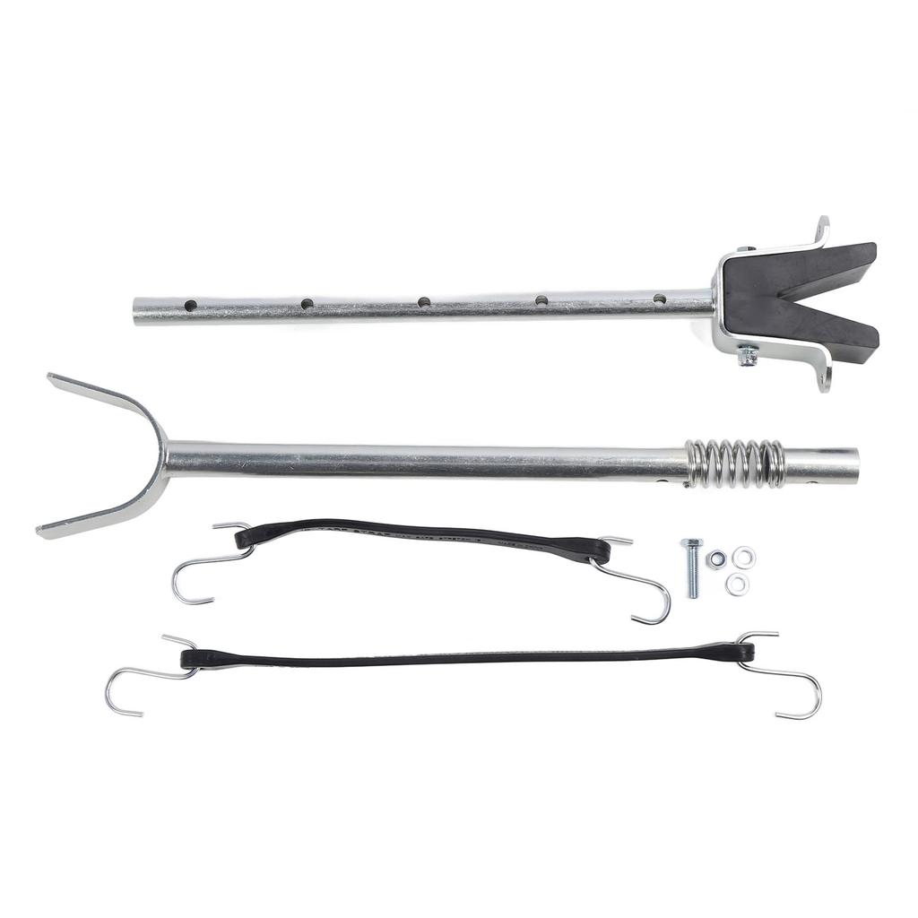 Boat Transom Saver with Spring 20.28 To 28.94in Adjustable Secure Engine Roller Trailer Mounts Outboard Motor Support