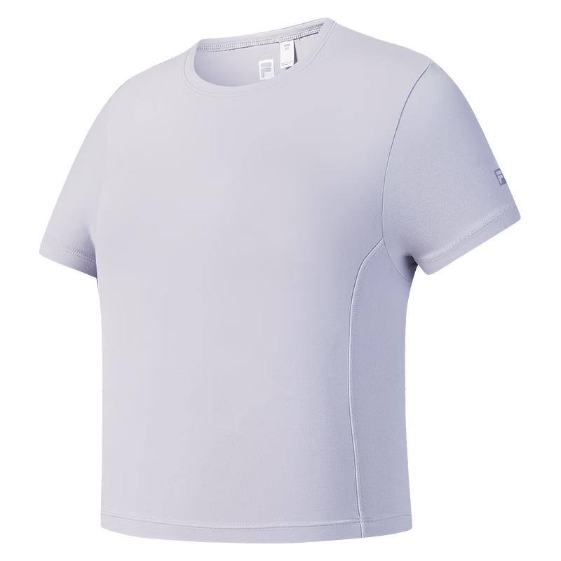 FILA Women s Slim-Fit Knit Crew Neck Cropped T-Shirt M
