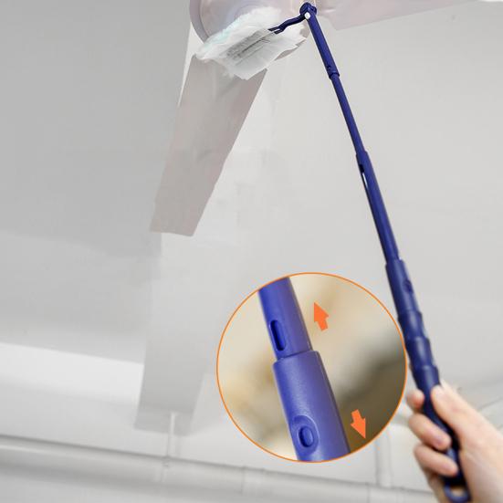 Duster Dusting Remover with Refills Flexible Cleaning Set Short/Extendable Handle Dirt Crumbs Hair Dust Remover Fluffy Hand Duster