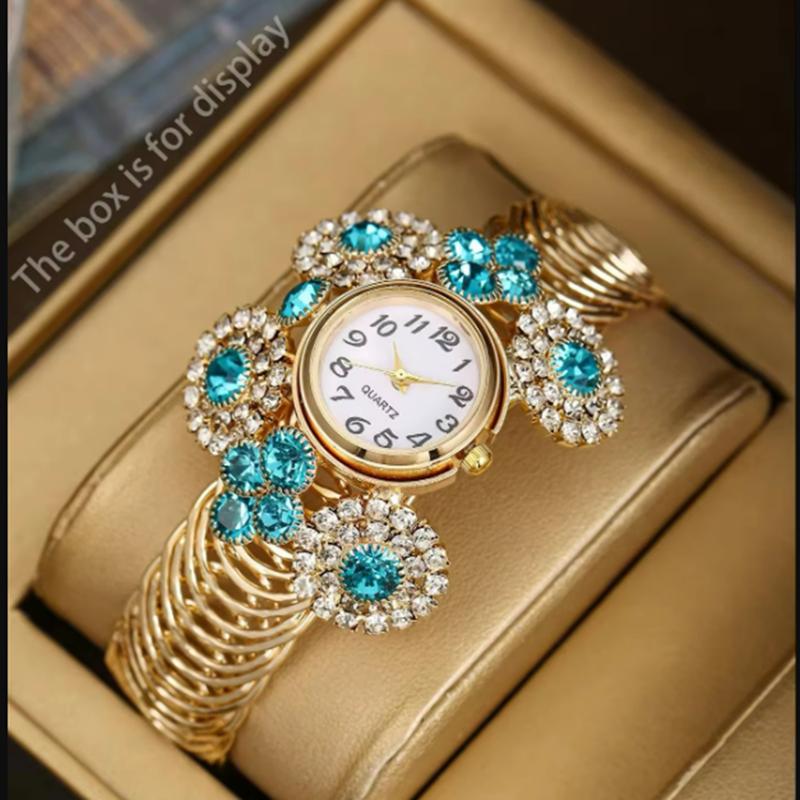 

1 шт. Женские часы класса люкс с высокой атмосферой, взрывная модель, необходимый модный аксессуар для вечеринок синий