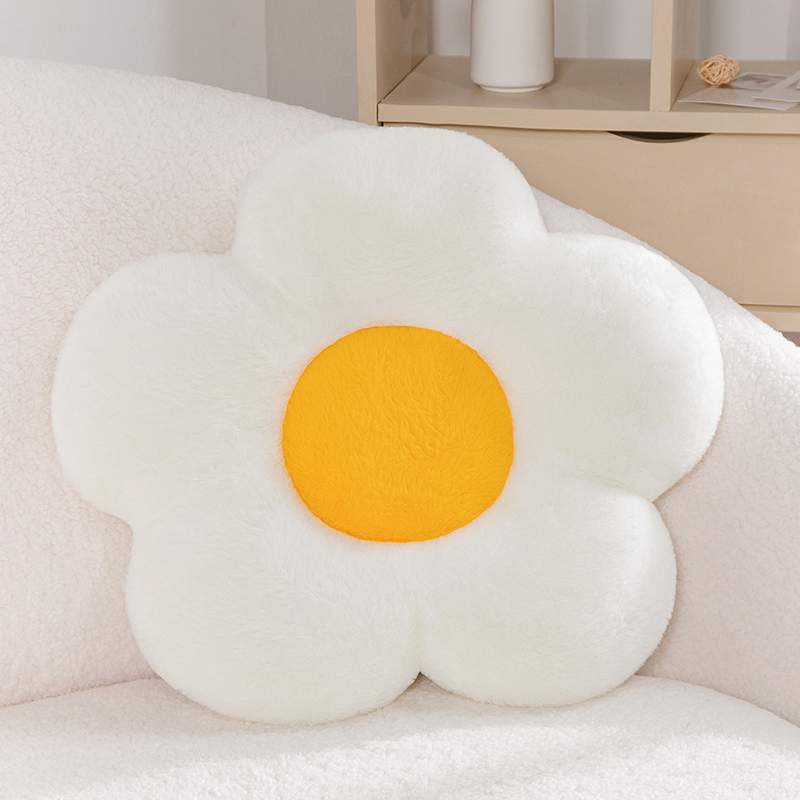 Fresh Colorful Daisy Flower Plush Pillow Toy Soft Cartoon Plant Stuffed Doll Chair Cushion Car Pillow Kids Lovers Birthday Gift