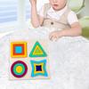 Montessori Geometric Shape Puzzle Kids Valentines Gifts Color Matching Sorting Board Wooden