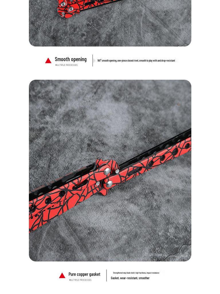 3D Folding Unsharpened Butterfly Practice Comb for Outdoor Training