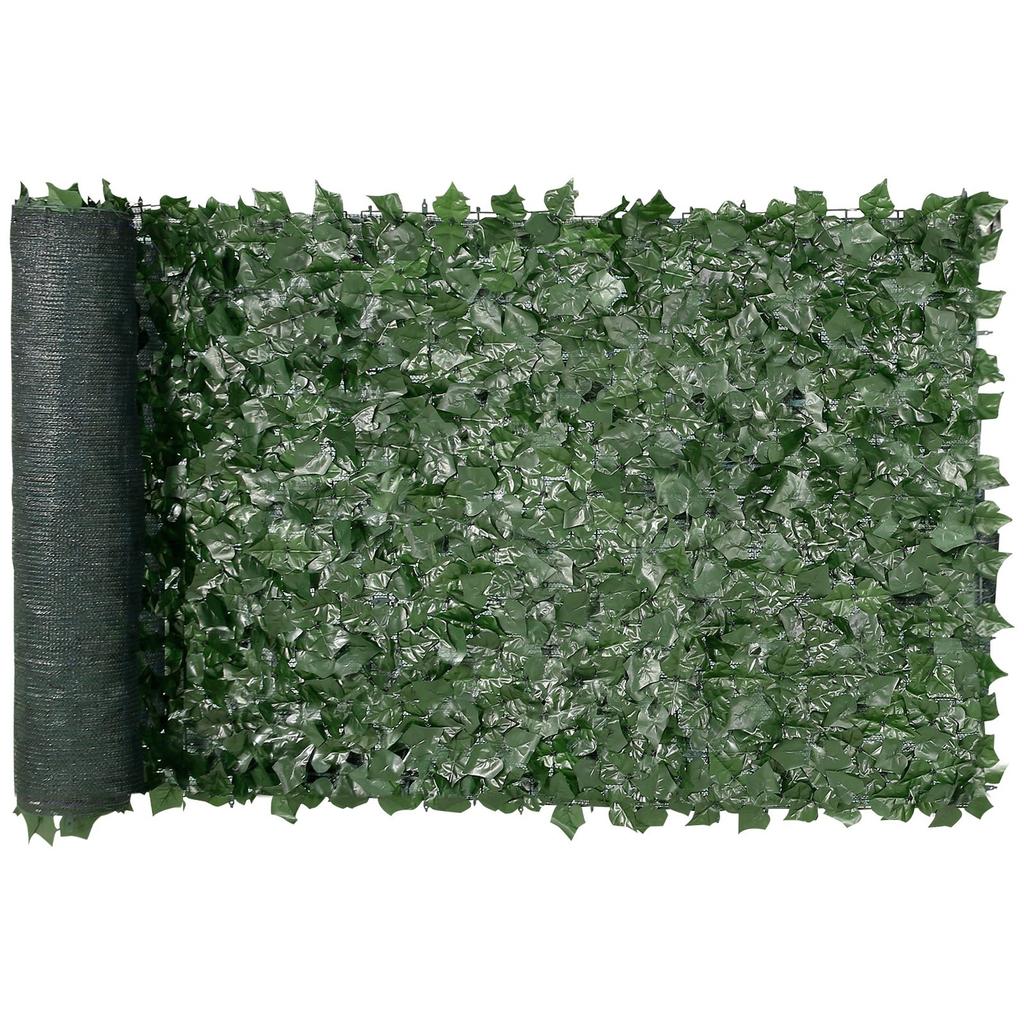 Ivy Privacy Fence, 990 X 2490 Mm Artificial Green Wall Screen, Greenery Ivy Fence with Mesh Cloth Backing and Strengthened Joint, Faux Hedges Vine