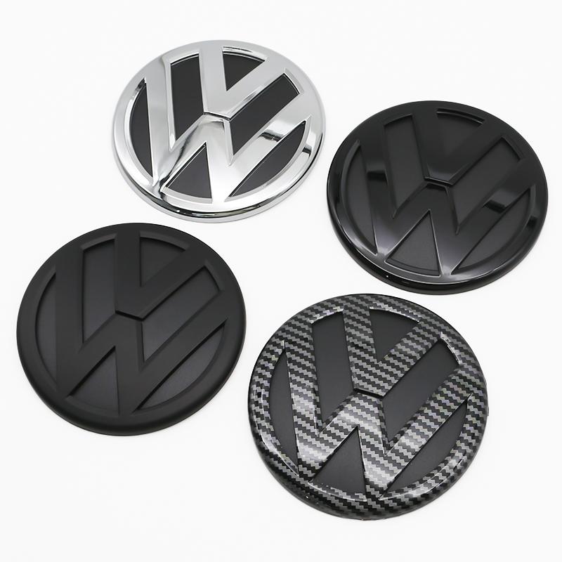 CDC1 Valve Stems Caps For Volkswagen Touareg 2011-2015 Rear Emblem Trunk Badge Logo Rear Tailgate Decal Sticker Compatible With VW To