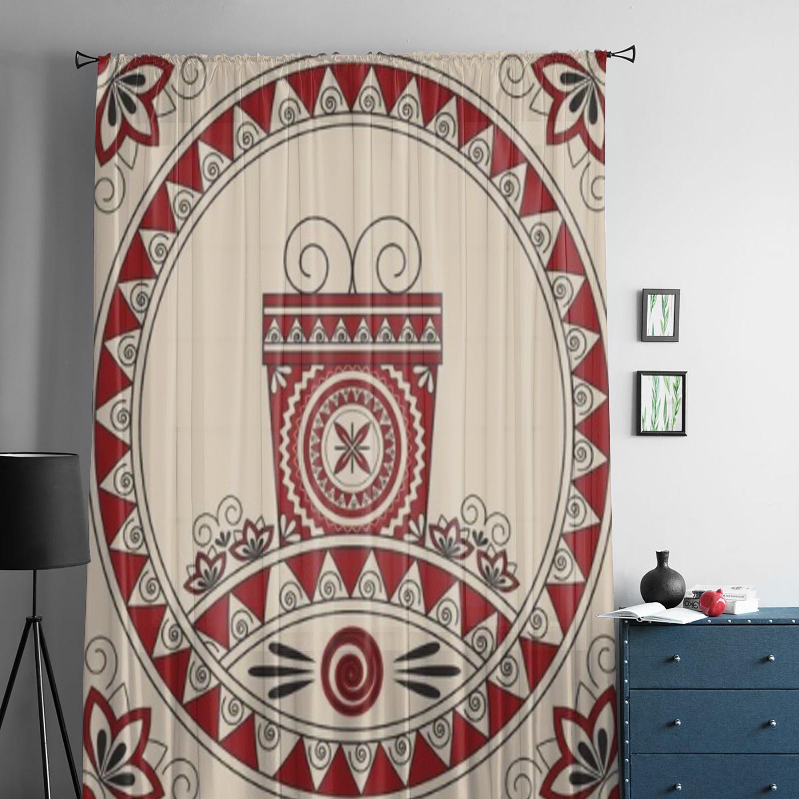 Открытка с подарком и узорами в этническом стиле — фото 2