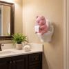 Cartoon Pig Figurine 3D Printed Toilet Pig Decoration Novelty Pig Sitting on Toilet  Gift