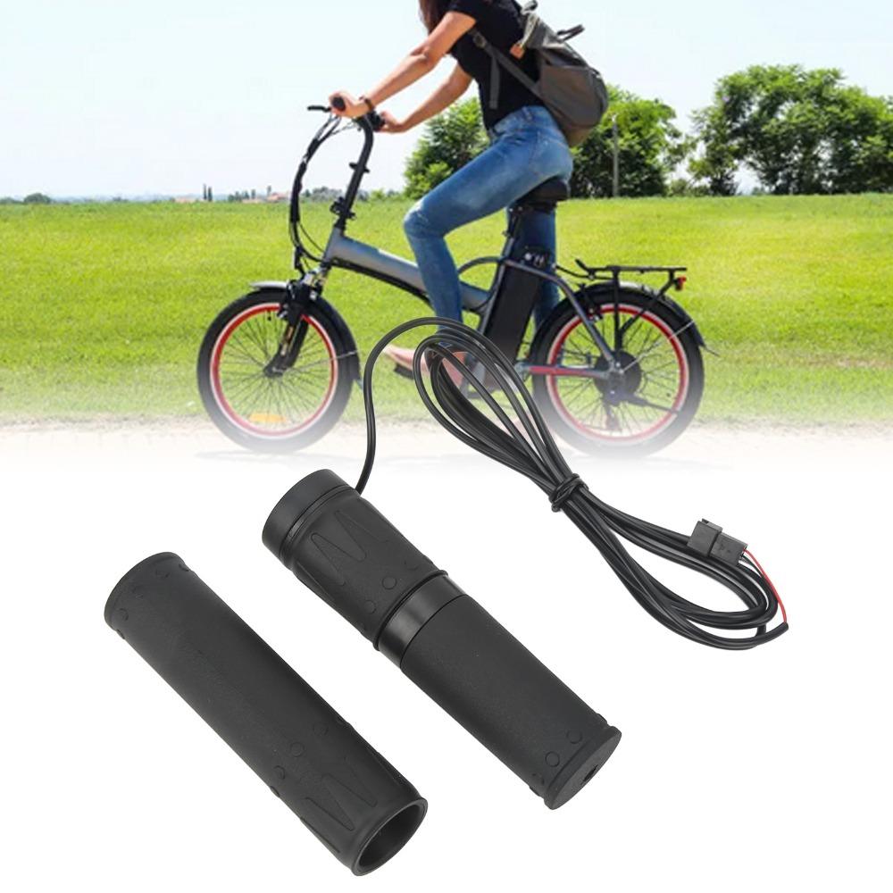 1 par 12-72V Elcykel Gasreglage Handtag Ebike Vridgas E Cykel Ombyggnad