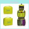 Spacious Travel Cosmetic Bag Cube Shaped High Density Oxford Cloth For Bathroom Bedroom