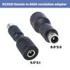 Power Plug Adapter 8x2mm Male to 5.5mmx2.1mm Female Connectors Transfer Converter Adapter for Photography Equipment
