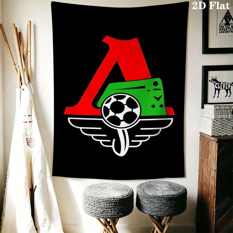 Lokomotiv Moscow Pride Wall Hanging Printed Fabric Blanket Decorative Tapestries for Bedroom Living Room Home Decor