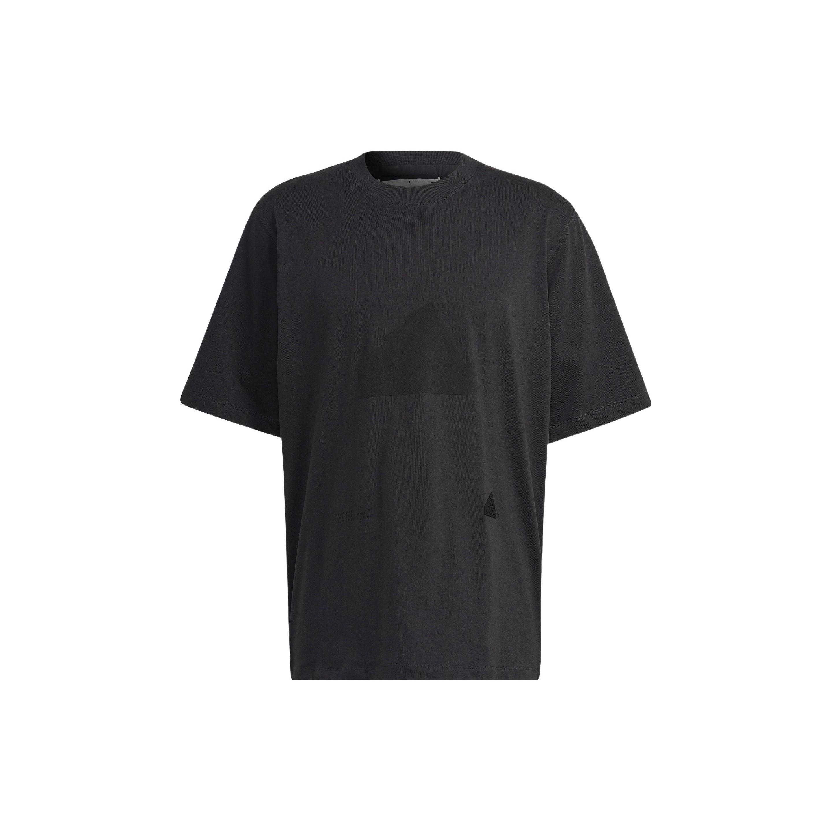 Men s adidas New Osize Tee Loose Sports Round Neck Short Sleeve Black T-Shirt HN1958 M