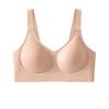 Jelly-style Underwear with Soft Support, Seamless Wide Shoulder Straps, Cup Fixation, Double Breast Reduction, Without Steel Rings.