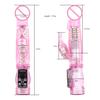 Dildo Rabbit Vibrator Masturbator G-Punkt 12 Geschwindigkeiten Vibration Dual Motor Massager Klitoris Rotation Stimulator Weibliches Sexspielzeug