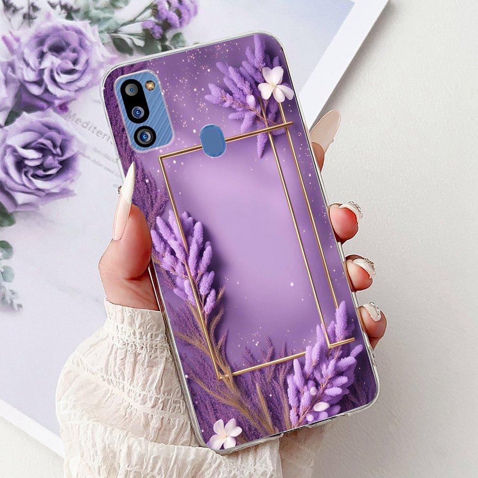 For Samsung M21 2021 Case Clear Fashion Cute Cat Cool Luxury Painted Soft Funda For Samsung Galaxy M21 2021 Back Cover SM-M215G