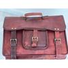 Briefcase Vintage Brown Leather Men's Messenger Shoulder Laptop Brown Bag