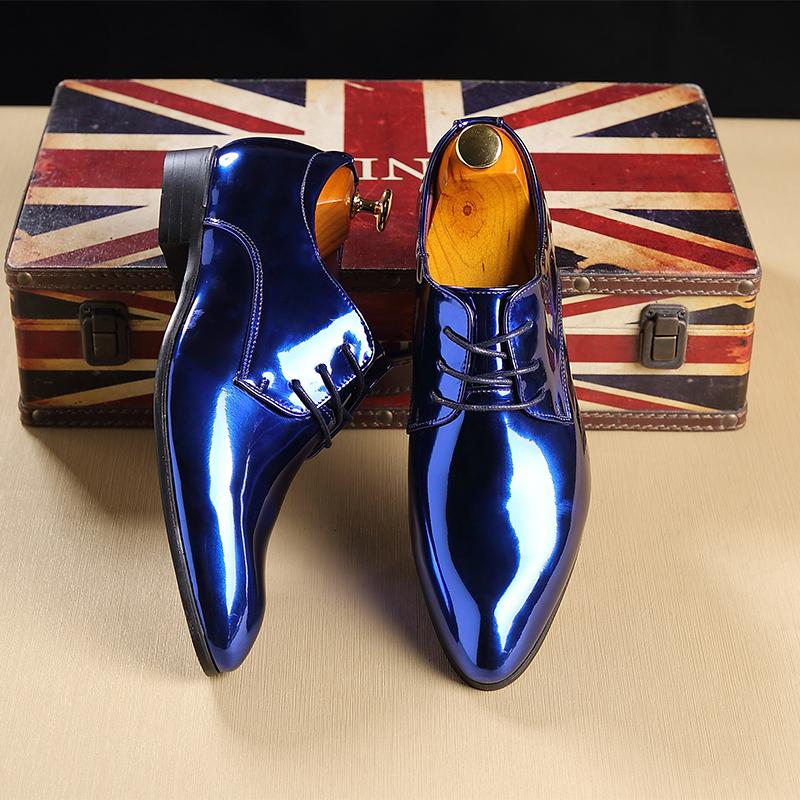 Fashion Party Office Business Casual Shoes for Men Lace-Up Mens Dress Shoe Men Formal Leather Shoes New Pointed Toe Men Oxford Shoes