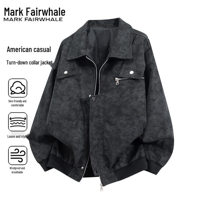 

Mark Fairwhale Men s American Style Lapel Jacket 3XL