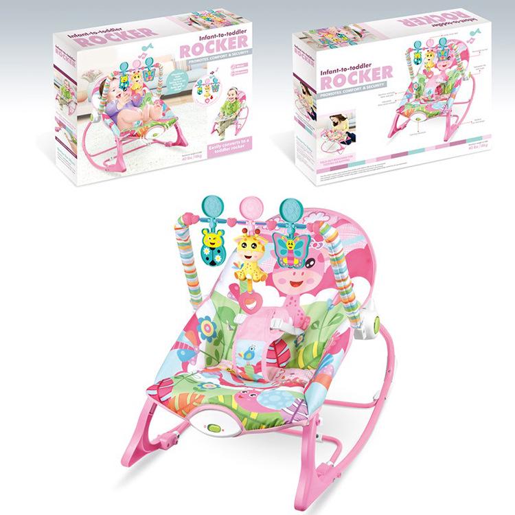 Multifunctional Baby Rocking Chair with Music and Vibration Soothing Cradle Bed