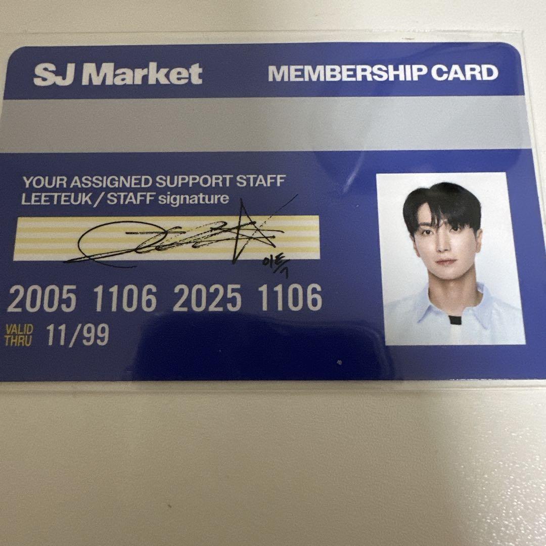 

[USED] SUPER JUNIOR SJ Market admission bonus trading card Leeteuk