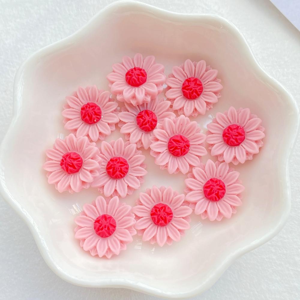 

20Pcs Cute Mini Kawaii Cartoon Chrysanthemum Series Resin Scrapbook Diy Children Gift Hairpin Accessories