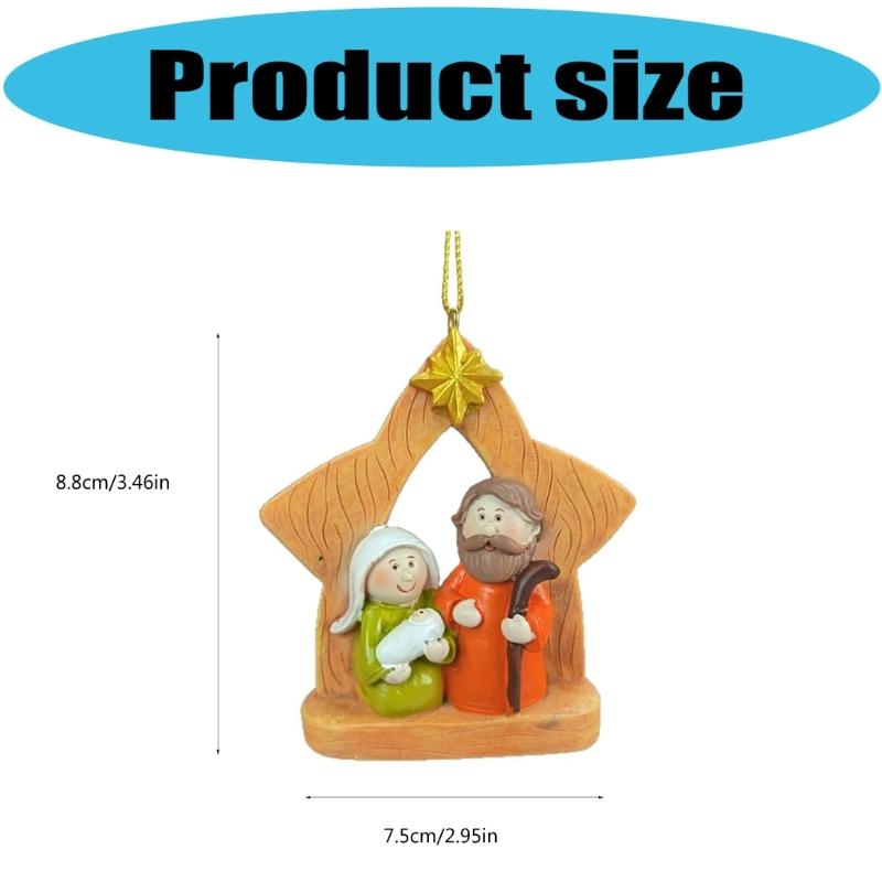 Christmas Story Display Miniature Statue Collection Safe For Kids And Indoor Decoration