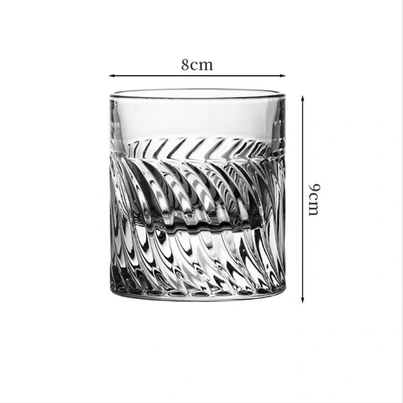 300ml Whiskey Glass Cocktail Glass Classical Cup Premium Thick Bottomed Glass Cup Transparent Foreign Wine Glass Party Glassware