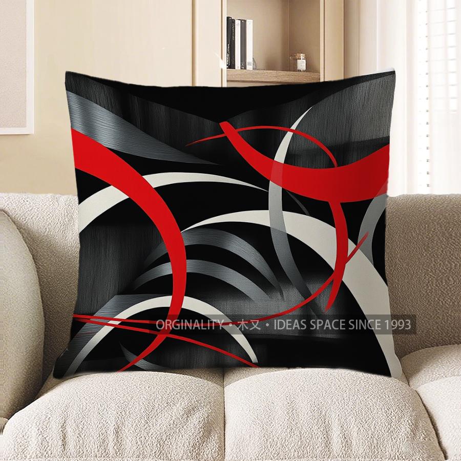 Home Decor Modern Abstract Geometric Pattern Pillow Cover Pattern Cushion Cover Suitable For Sofa Bedroom Car Pillow Cover
