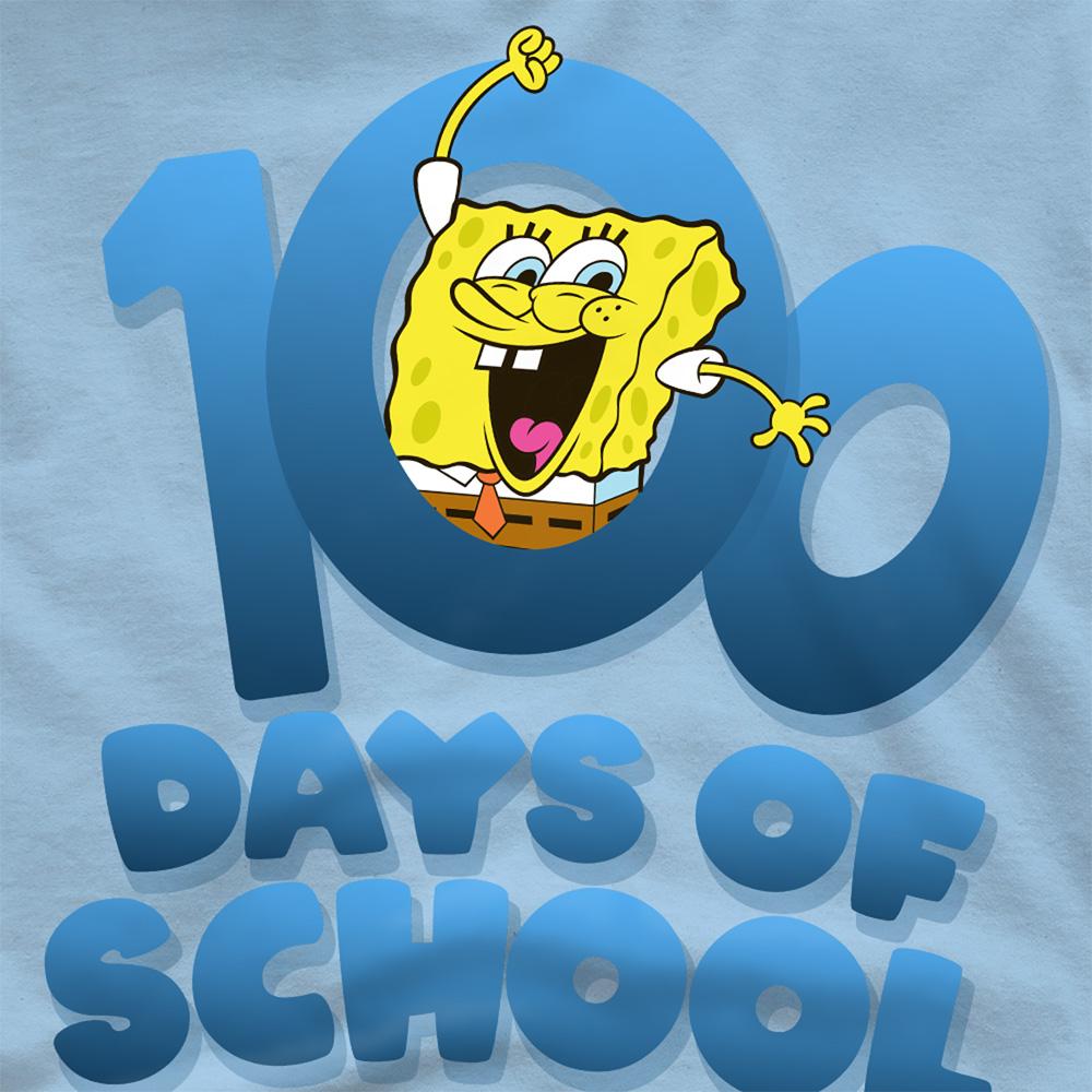 SpongeBob SquarePants Unisex Adult 100 Days School T-Shirt