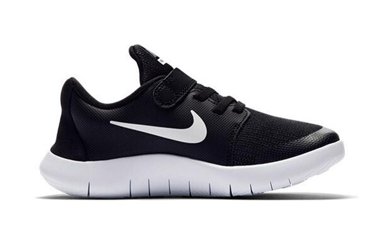 Nike Flex Contact 2 Slip Resistant Cushioning Abrasion Resistant Low Top Kids' Running Shoes Black AH3444-002