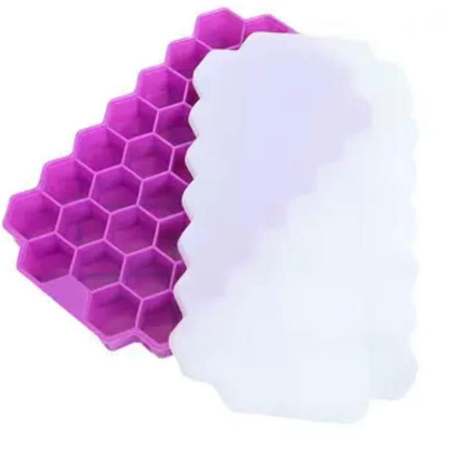 Silicone Ice Cube Mold Set: Long Strip, 6 Squares, 6 Balls, 15 Grids, 37 Grids, Skull Shapes with Lid.