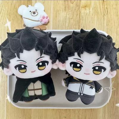 Muñeco de Peluche Cosplay Natsuki Subaru de Re Zero de 10 cm, Pelo Negro Impreso, Peluche Relleno Natsuki, Llavero, Muñecos, Coleccionable, Regalo