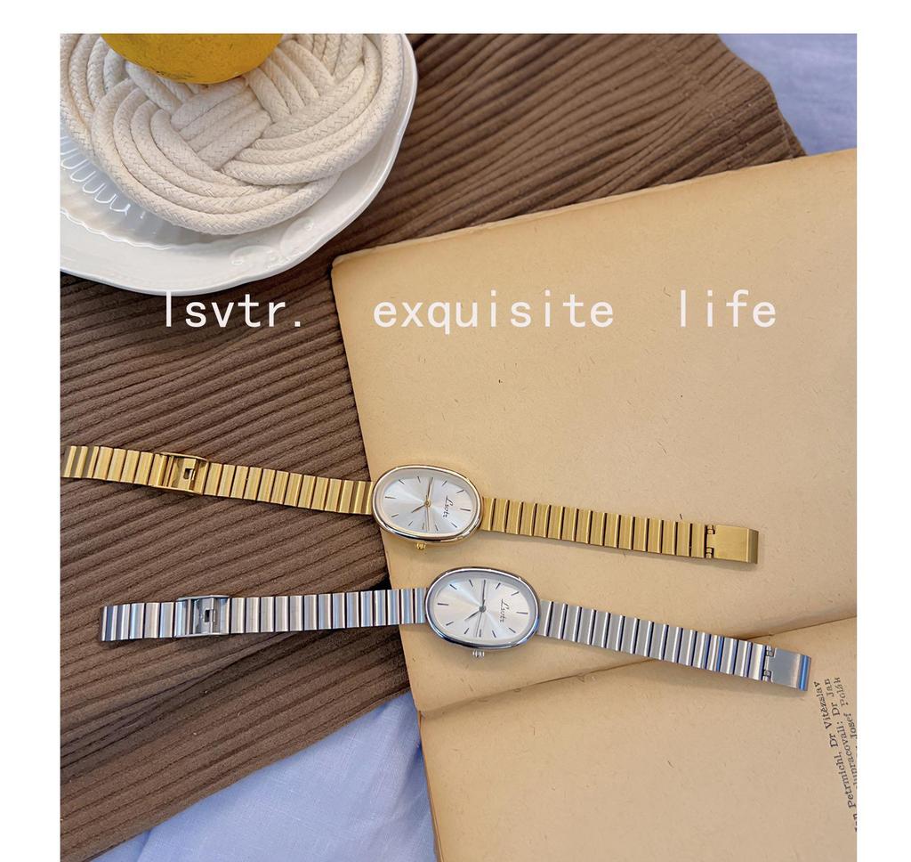 Gold-Toned Women's High-End Quartz Fashion Watch with Steel Band