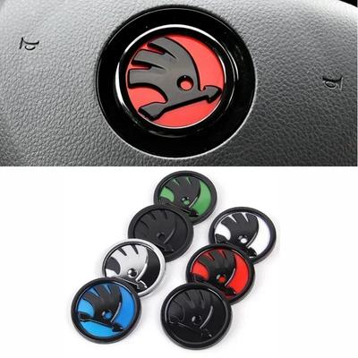 2025 Nieuw 46MM ABS Auto Stuurwiel Midden Logo voor Skoda Fabia Rapid Kodiaq Octavia Laura Superb 1 2 3 4 VRS Yeti Karoq Embleem