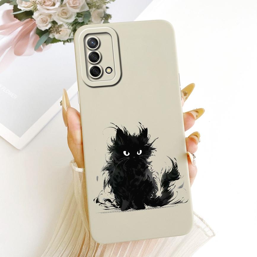 Case For OPPO A74 4G Cover A95 4G CPH2365 Lovely Cartoons Painting Soft Back Cases For OPPO F19 F 19 S Phone Len Proective Capa